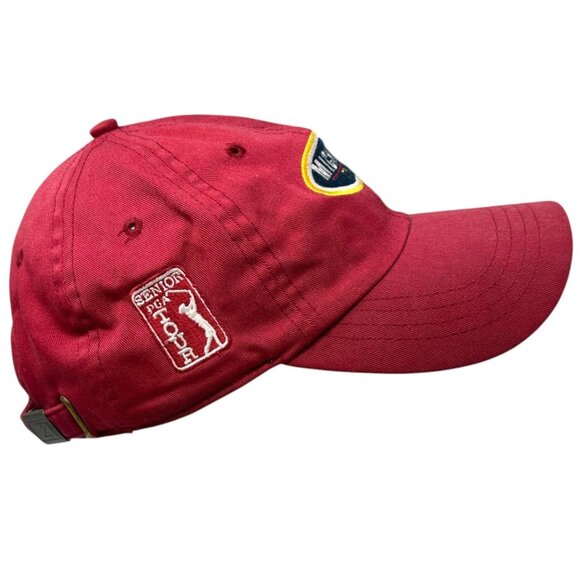 Michigan TPC Senior PGA Tour Red Baseball Cap Adjustable Buckle AHead Vintage - Picture 5 of 12
